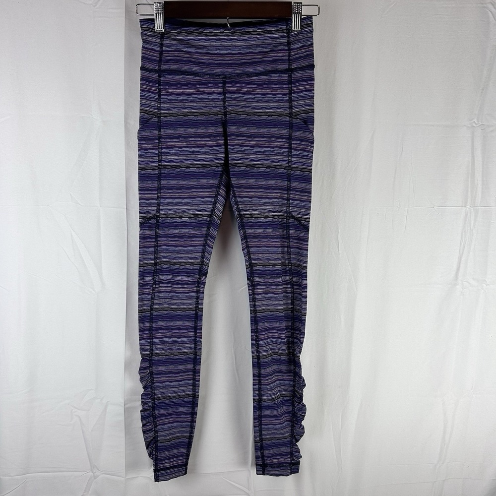 Lululemon Speed Tight IVSpace Dye Twist Ultra Violet Multi / Black Size 4‎
